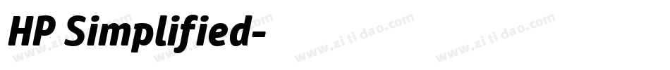 HP Simplified字体转换